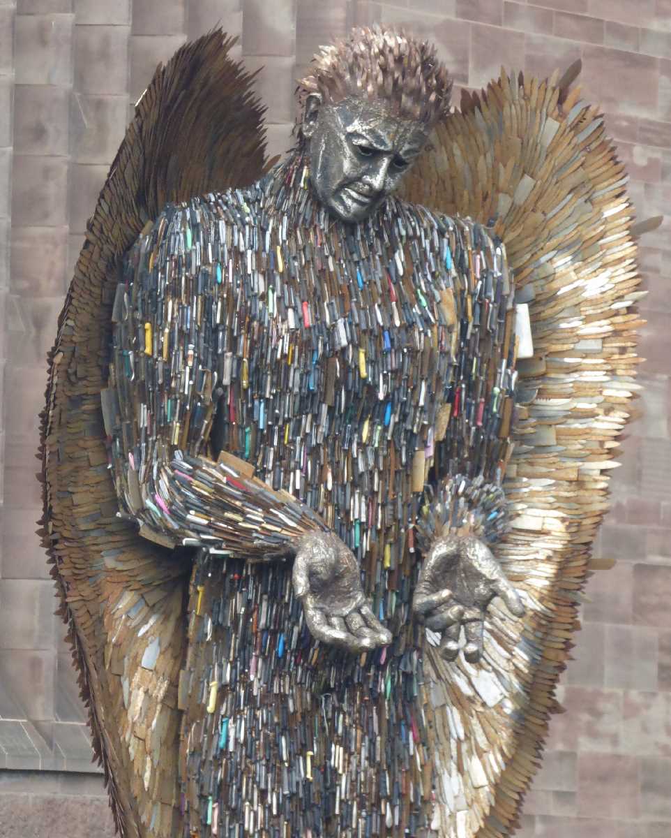 Knife Angel in Coventry and Birmingham
